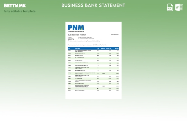 модерен стил Permodalan Nasional Madani деловна изјава на фирмата Шаблон за форм